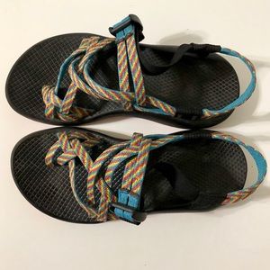 Chacos Classic Double Strap Rainbow Women’s Size 6
